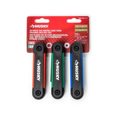 Folding Hex Allen Key Torx Set SAE/Metric Hand Tool Assortment Fold-up
