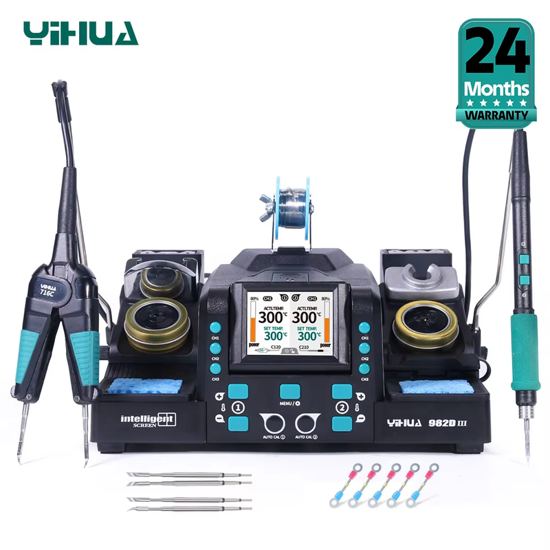 982D-III Precision Tweezers Soldering Iron Station 982D-I for SMT SMD Micro Comp
