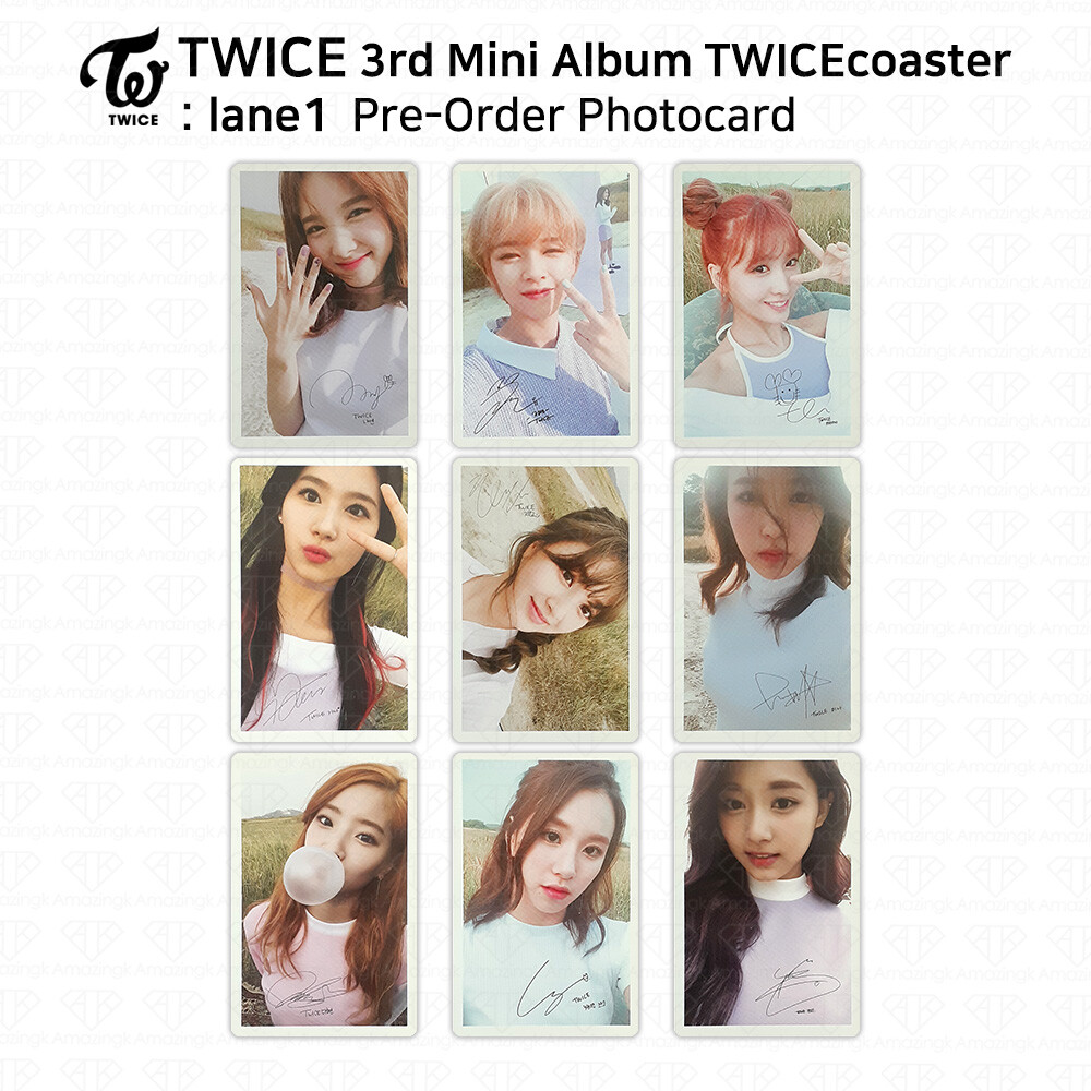 TWICE TWICECOASTER LANE1 Pre-Order Official Photocard KPOP K
