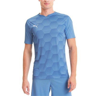 

Джерси Puma Teamfinal 21 Graphic V-образным вырезом с коротким рукавом мужское синее 704150-18, Синий, Puma Teamfinal 21 Graphic V-Neck Short Sleeve Jersey