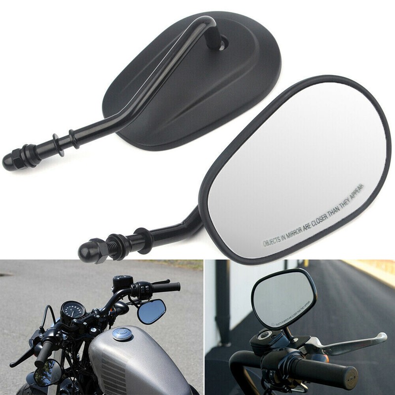 Black Motorcycle Mirrors For Harley Street Glide Special Street