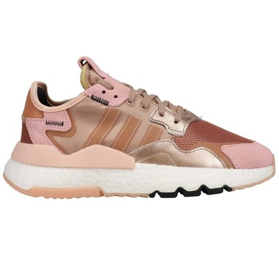 

Adidas Nite Jogger Lace Up Womens Gold, Pink Кроссовки Повседневная обувь EE5908, adidas Nite Jogger Lace Up