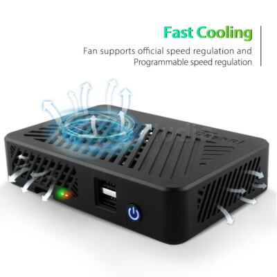 Raspberry Pi 4B  DeskPi Lite Case Expansion of 2 USB Ports with PWM fan