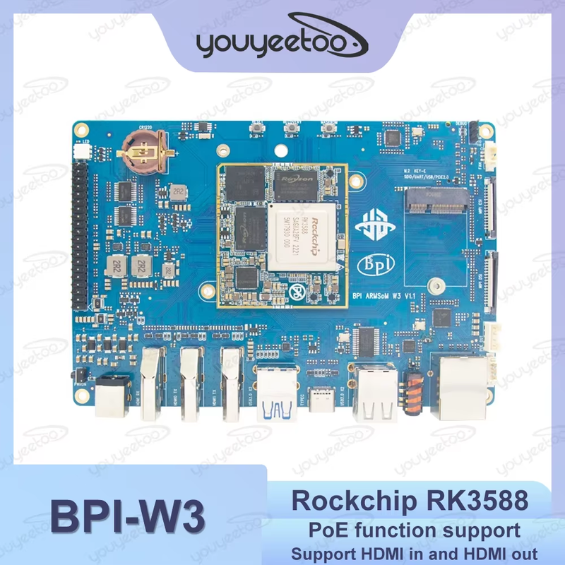 Banana Pi BPI-W3 Single Board Computer Rockchip RK3588 Quad ARM 2.5Gbps Ethernet