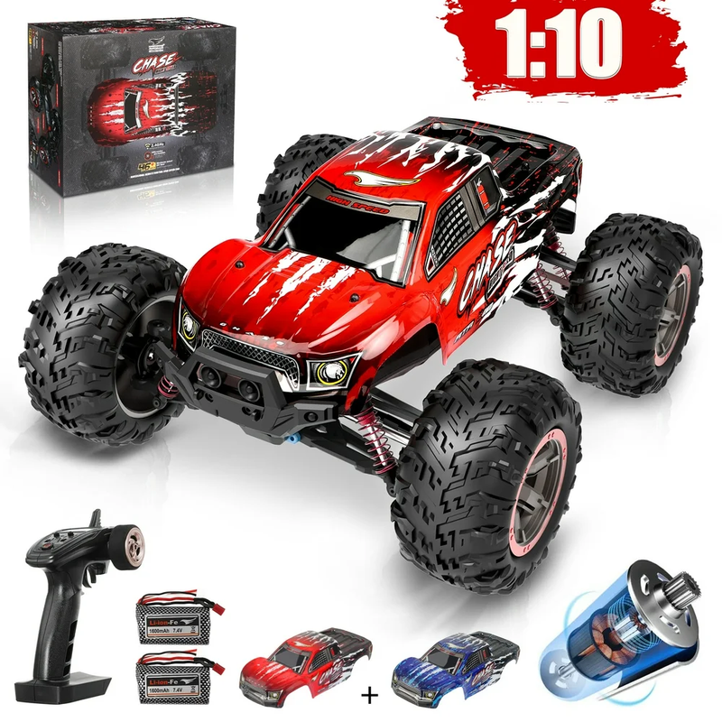 High Speed Rc Cars, 1:10 Scale 46km/h 4wd Off Road Monster T