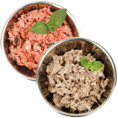 Frostfleisch Sparpaket Fisch & Rind-Power-Mix biologisch artgerechtes Rohfutter