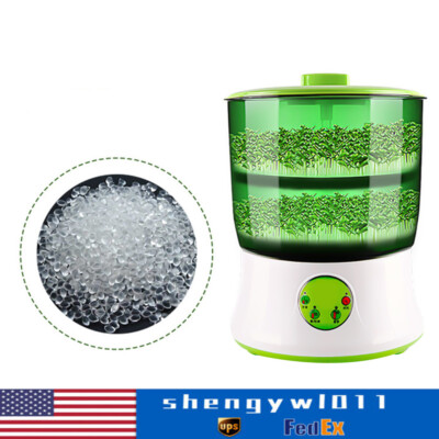 2 layers Automatic Bean Sprouts Machine Bean Sprout Maker Food grade ABS 110V