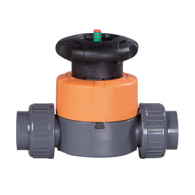 GEORG FISCHER 161514612 Diaphragm Valve,2-Way,1/2 In,Socket/Thrd 33Z899