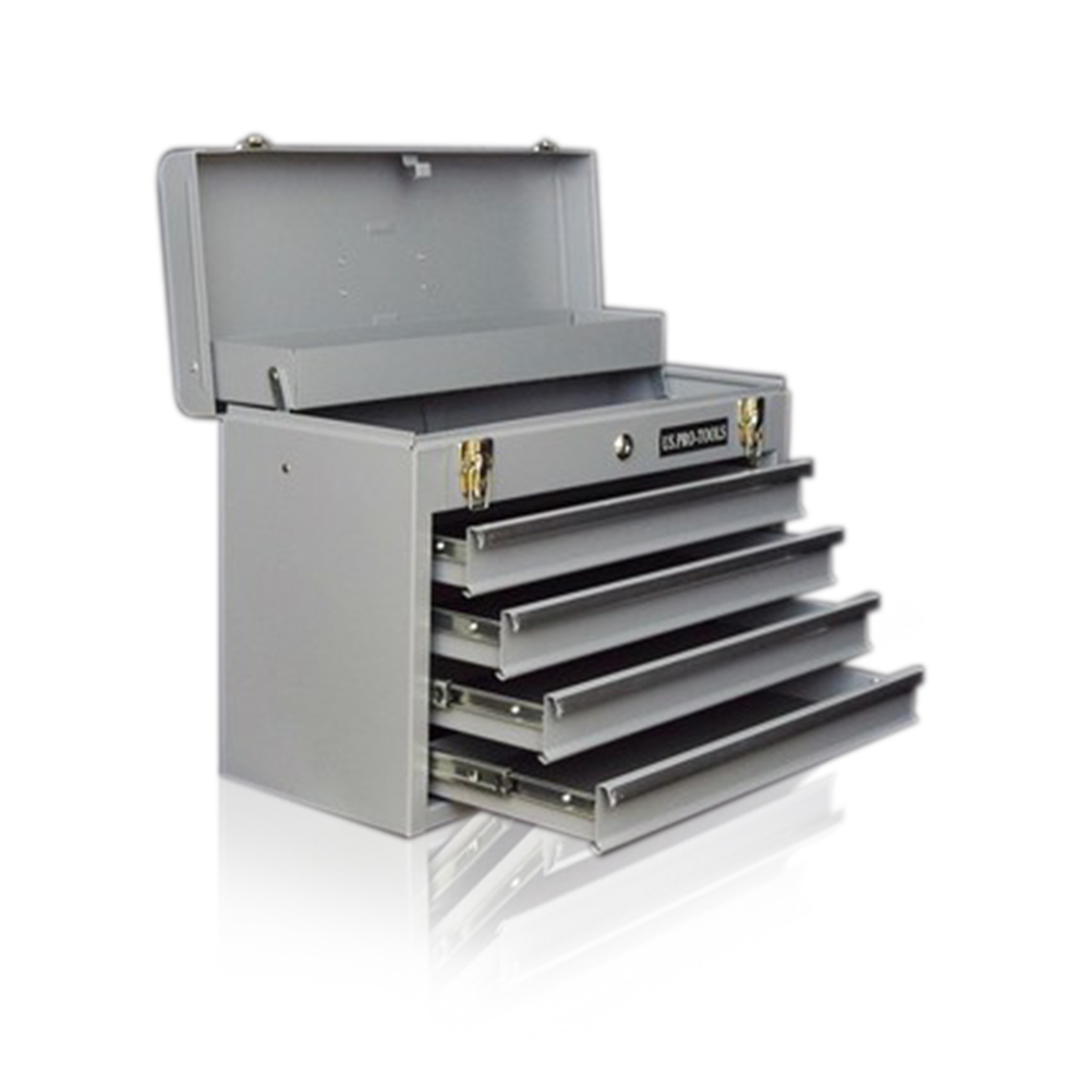 180 US Pro Tools Single Portable Tool Box Chest Srorage Cabinet 4 ...