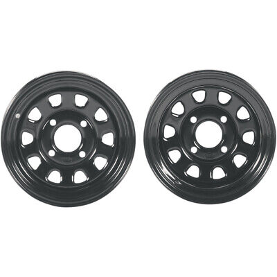 ITP Delta Steel Wheel - Black - 12X7 - 4+3 - 4/110 | SOLD EACH | 1221753014