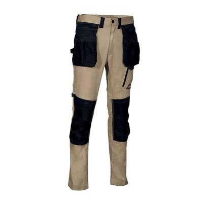 COFRA V568-0-00.Z58 Kudus Multipocket Trousers, Khaki/Black, Size 58 58 Khaki Bl