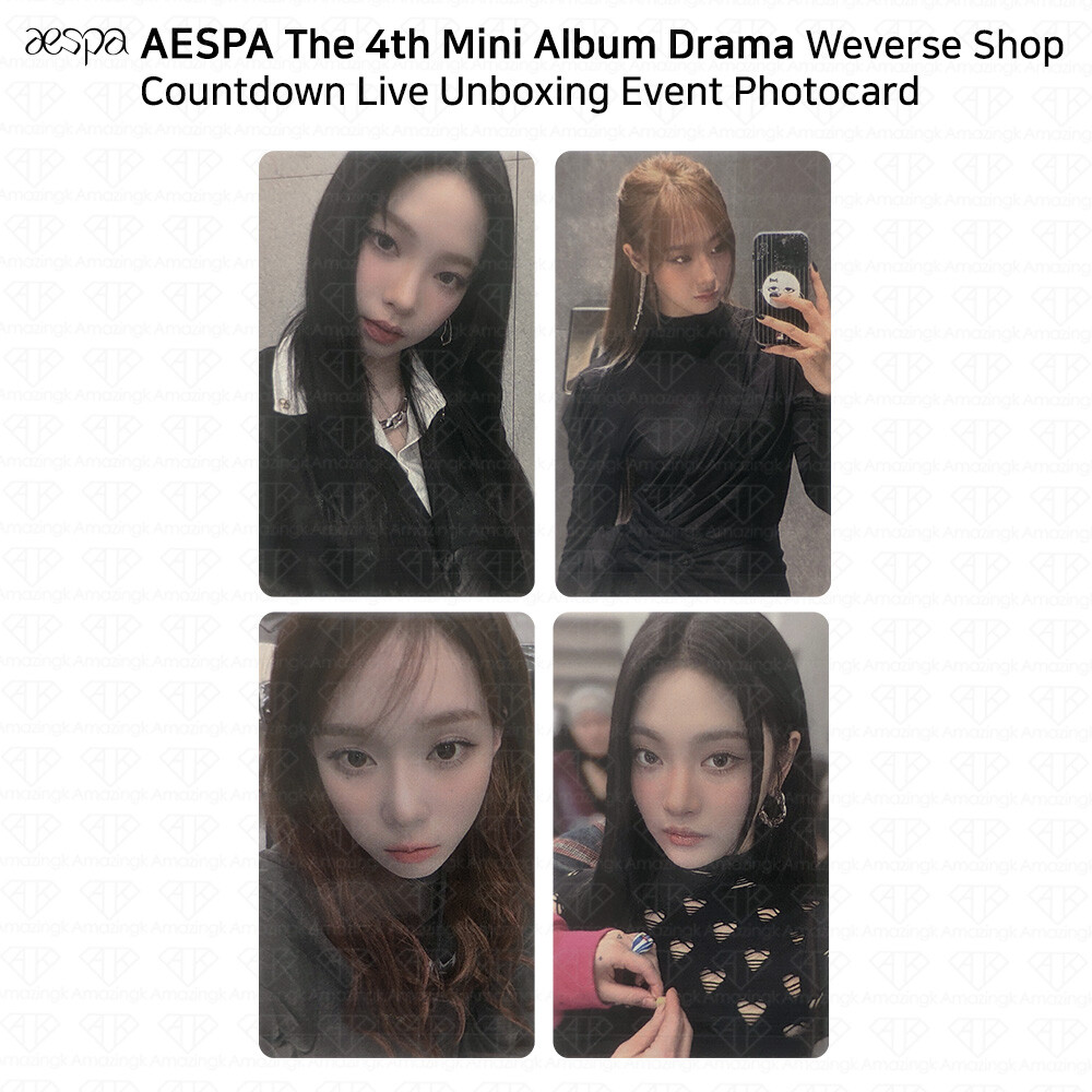 aespa &store unboxing event トレカ コンプ カリナ aespa