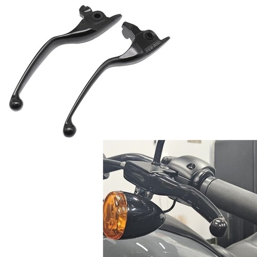 Black Front Brake Clutch Levers A Set For Harley Touring Road Glide King 2017-20