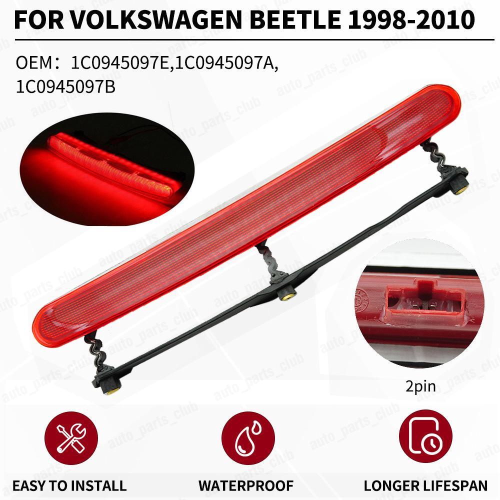 For VW Beetle 1998-2010 2007 2009 1C0945097E Red 3RD Third Brake Stop Lamp Light