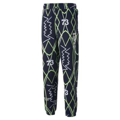 

Мужские синие повседневные брюки с принтом Puma Run It Back 53647901, Синий, Puma Run It Back Printed Pants