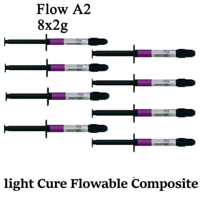 Flow Universal Dental Composite LC Restoration Nano Resin 8x2g A2