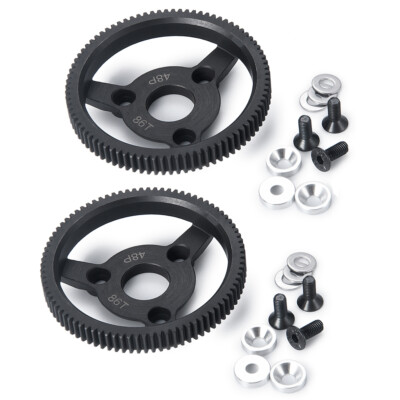 Qmore For 2wd Rustler Slash Stampede 48p 1/10 Aluminum 86t Spur Gear TE886H Part