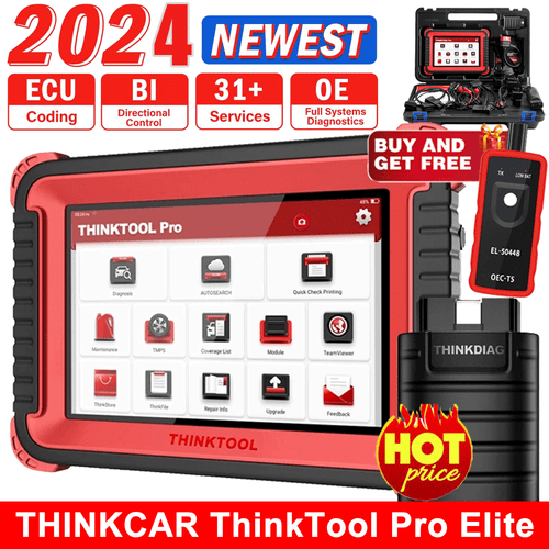 THINKCAR THINKTOOL PRO OBD2 Car Diagnostic Scanner Tool IMMO Key Coding TPMS BT