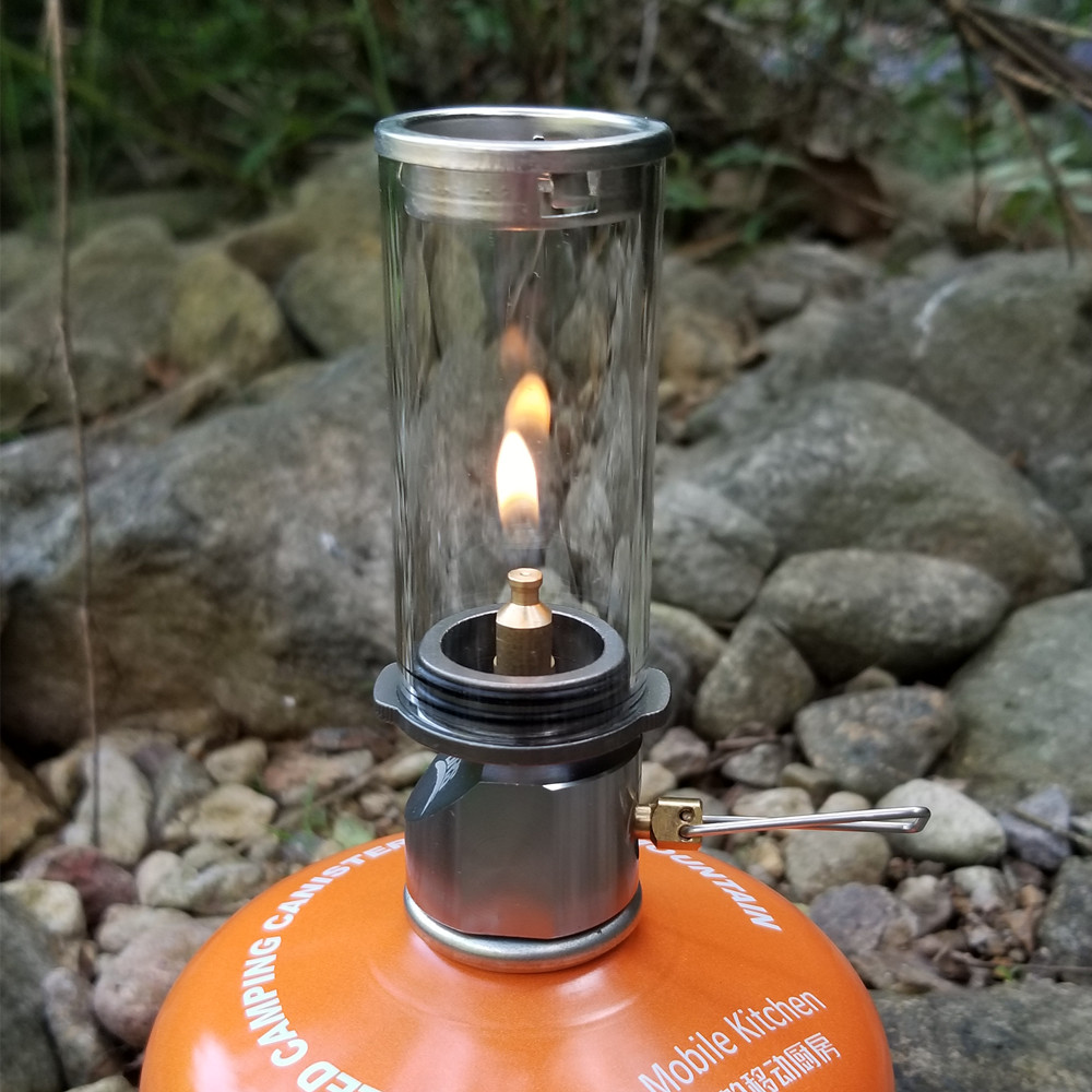 Outdoor Camping Tent Gas Lanterns Hiking Portable Windproof Lighting