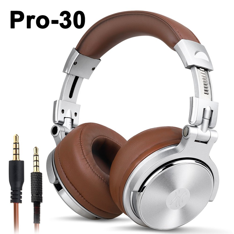 Professional Foldable Over Ear Headphones Wired Studio Bass 