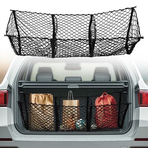 Pickup 3 Pocket Trunk Heavy-Duty Storage Organizer Net For Hyundai Santa Cruz
