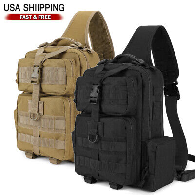 ::Outdoor Tactical Sling Bag Military Crossbody Pack Chest Shoulder Backpack