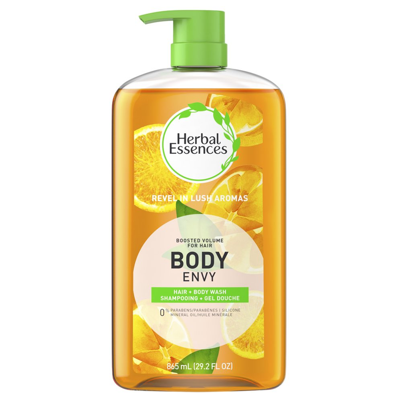 Herbal Essences Body Envy Shampoo & Body Wash, Volume Shampoo, 29.2 Fl Oz