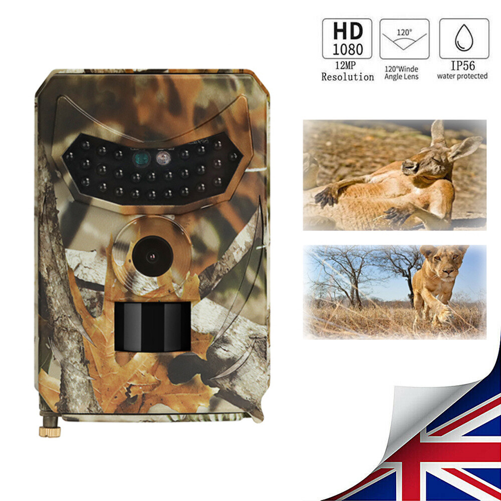 12MP Hunting Trail Camera Wild Animal Photo Trap IR Night Vision Scout Outdoor