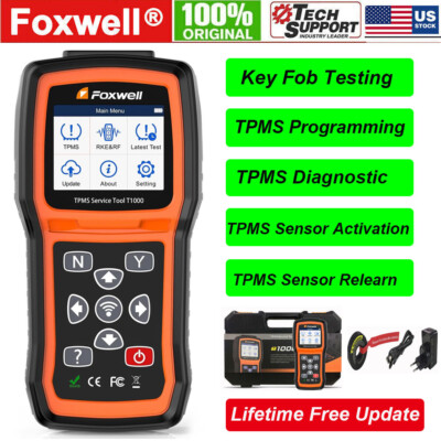 FOXWELL T1000 TPMS Programming Tire Sensor Pressure Reset Active Diagnostic Tool