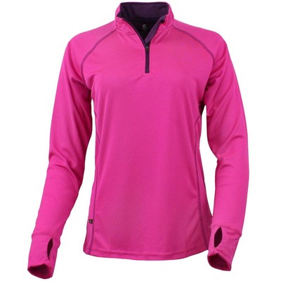 

Green Layer Evolution Half Zip Pullover Женская розовая повседневная верхняя одежда 214W-PI, Розовый
