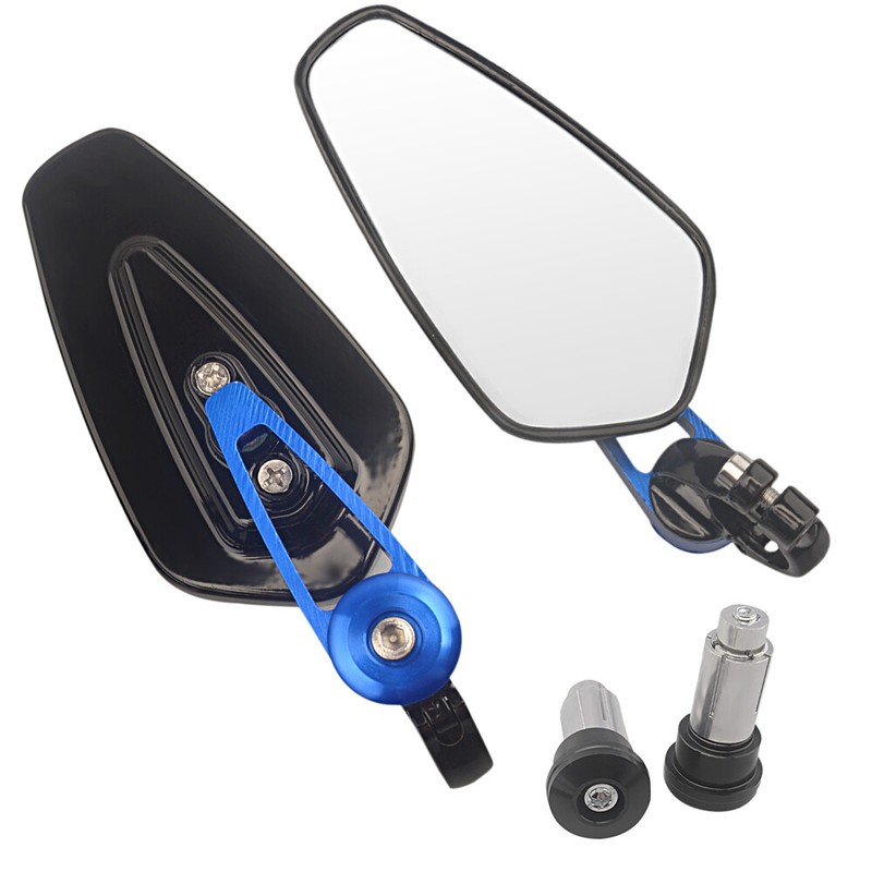Blue ATV UTV Rear View Side Mirrors For Suzuki Quadsport Z400