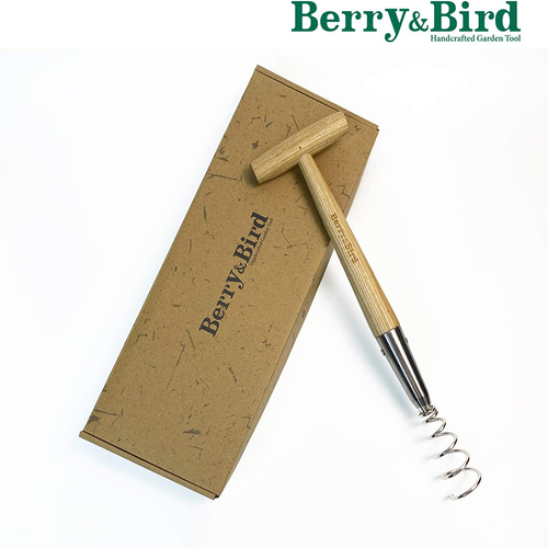 Berry&Bird Hand Corkscrew Weeding Tool Manual Weed Puller Garden Tool T-Handle