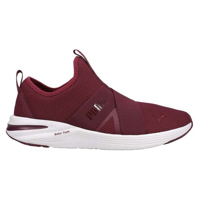 

Puma Better Foam Prowl Slip On Training Женские бордовые кроссовки Спортивная обувь, Burgundy, Puma Better Foam Prowl Slip On Training