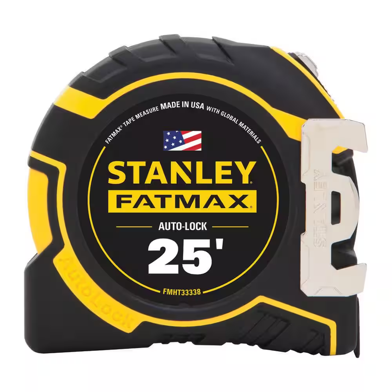 STANLEY FATMAX Tape Measure Auto Lock 1 1/4 In 14 Ft Reach BladeArmor Durable