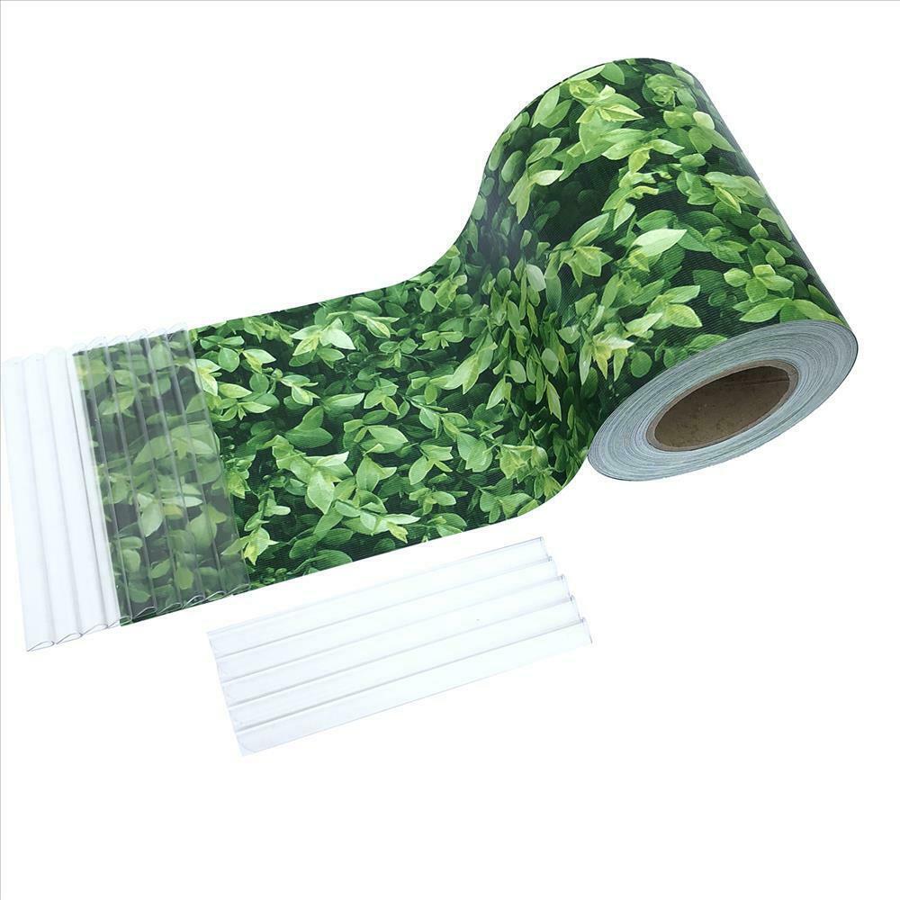 PVC-Sichtschutzstreifen Für Doppelstabmatten – 19x3500 Cm, 450 G/m², Inkl. Clips