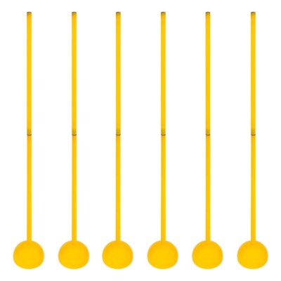 Turf Agility Poles Sports Soccer Training Equipment - Set of 6 - Free Shipping