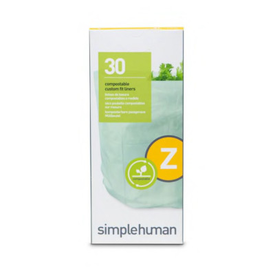 4 L/1.2 Gal. Green Code Z Custom Fit Compostable Trash Bags (30-Count)