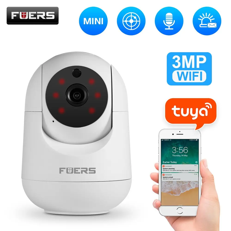 Camera Smart Home Indoor Wifi Wireless IP Surveillance Detect Automatic Security