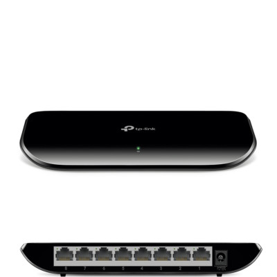 TP-LINK TL-SG1008D 8 Port Gigabit DSL LAN Hub Netzwerk Switch RJ-45 10/100/1000