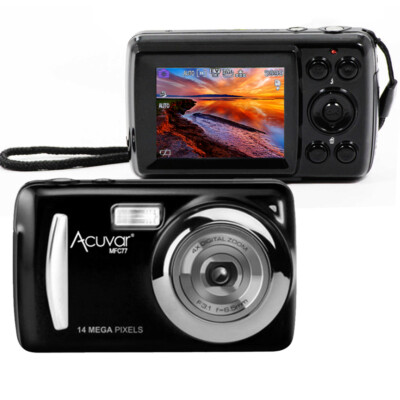 Digital Camera 2.4 Inch TFT LCD Screen 4X Zoom HD 16MP 1080P Anti-Shake Mic USA
