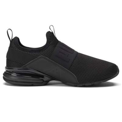 

Женские черные кроссовки Puma Axelion Slip On, повседневная обувь 37754302, Черный, Puma Axelion Slip On