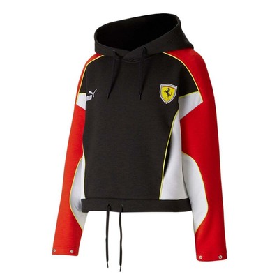 

Пуловер с капюшоном Puma Ferrari Race X June Ambrose, женская красная повседневная верхняя одежда 539, Красный
