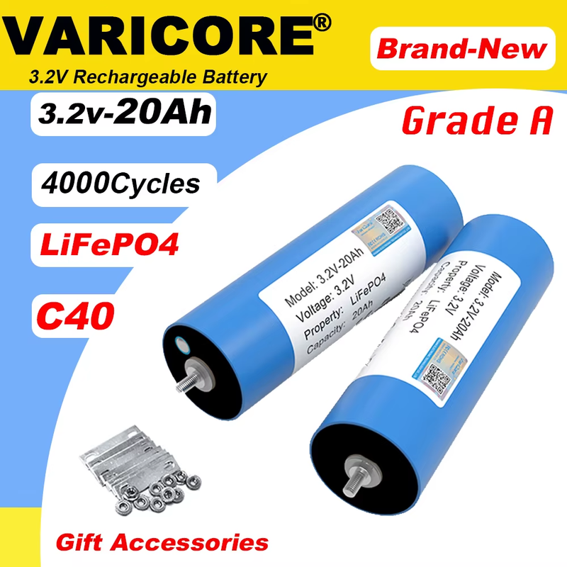 3.2V 20Ah Battery LiFePO4 phosphate Cell for 4S 12V 24V Motorcycle Car motor bat
