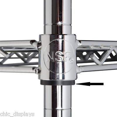 LOT OF 50 SET (200 Pair) SPLIT SLEEVES SHELF CLIPS for METRO WIRE SHELVING CLIPS