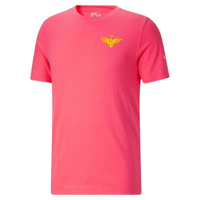 

Puma Not From Here Пейсли Экипаж Шеи Короткие рукава Футболка Мужская Размер  Случайный Топ, Розовый, Puma Not From Here Paisley Crew Neck Short Sleeve TShirt
