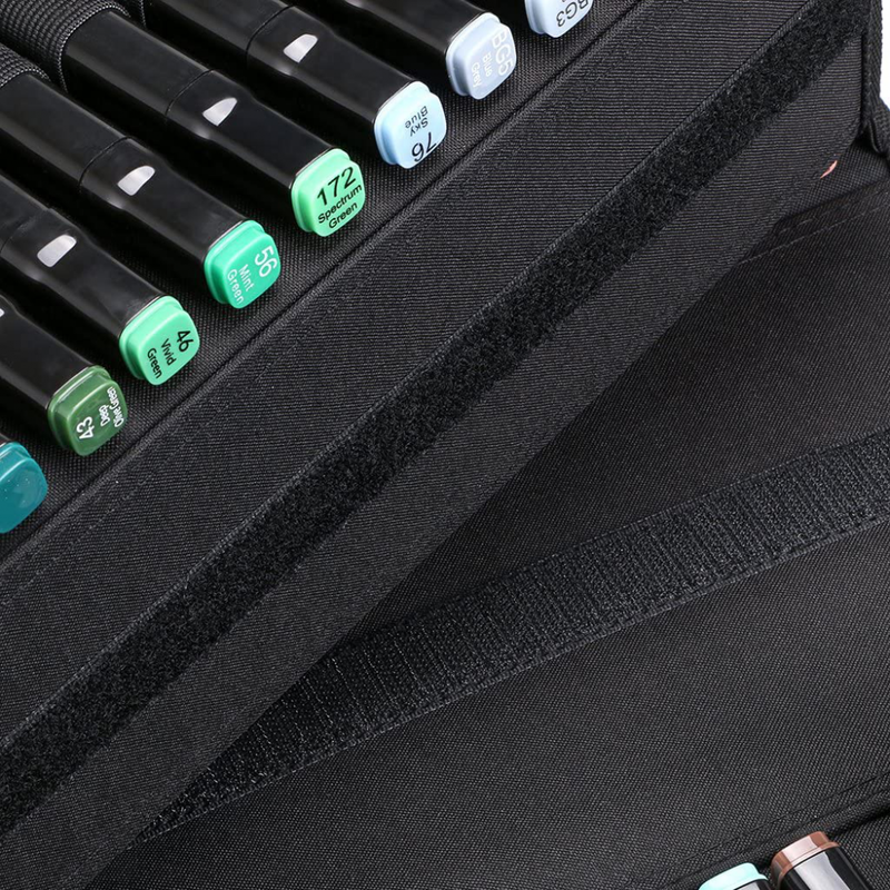 120 Slots Marker Case Lipstick Organizer Canvas Holder for Primascolor & Copic