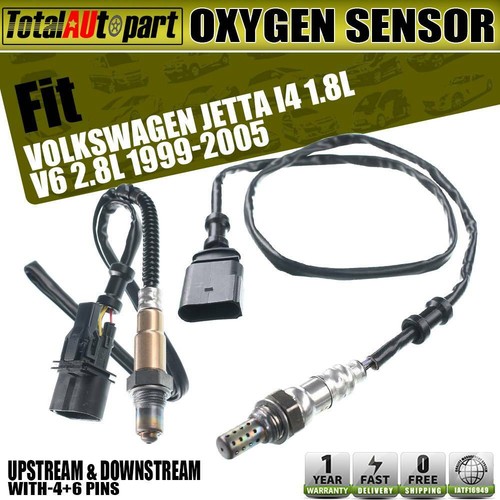 2Pcs O2 Oxygen Sensors Up & Downstream for Volkswagen Jetta 19992005 1