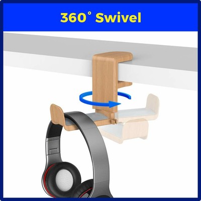 PC Gaming Headset Headphone Hook Holder Hanger Mount Headphones Stand with Ad...