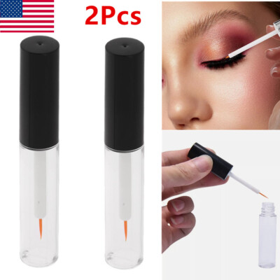 4ml Empty Eyelashes Tube Mascara Eyeliner Brush Vials Bottle Container 2Pcs/Pack