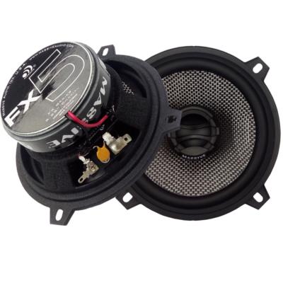 Pair Massive Audio FX5 240 Watt 5.25'' 2-Way Coaxial Carbon Speakers W/ Grilles
